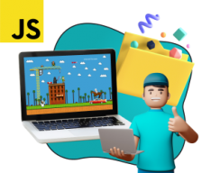 Программирование на JavaScript. Учимся создавать игры! - КИБЕРшкола программирования для детей, компьютерные курсы для школьников, начинающих и подростков - KIBERone г. Белебей