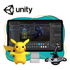 Мир игр на Unity 2D на популярном движке + AI-помощники - КИБЕРшкола программирования для детей, компьютерные курсы для школьников, начинающих и подростков - KIBERone г. Белебей