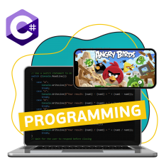 Программирование на C#. Удивительный мир 2D-игр - КИБЕРшкола программирования для детей, компьютерные курсы для школьников, начинающих и подростков - KIBERone г. Белебей